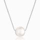 Handcrafted Minimal 925 Sterling Silver Chain with Pearl Pendant